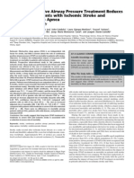 Continuous Positive Airway Pressure Treatment Reduces Mortality in Patients With Ischemic Stroke and Obstructive Sleep Apnea