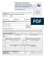 Template NEAP CV For Resource Speakers Positive Discipline