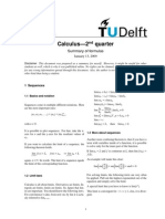 Summary of Formulas 2