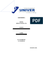 Cuestionario 1-Derecho Procesal Civil