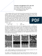 1-D ZnO Nano Structures and Application To ETA-Solar Cells