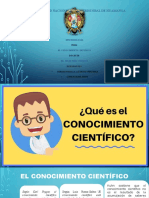 Exposición El Conocimiento Cientifico