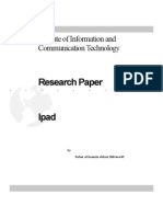 Research Paper: Institute of Information and Communication Technology