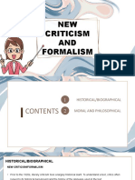 New Criticism and Formalism