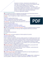 La Oración Es La Unidad de Expresión en El Idioma