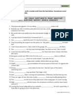 Modal Verbs Exercise 2