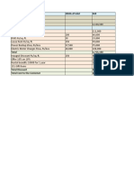 Vilaasa Cost Sheet