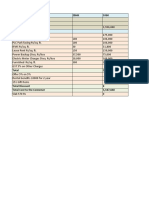 Wynne Cost Sheet