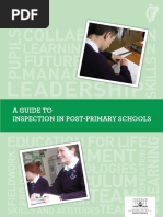 A Guide To Inspection in Post Primary Schools