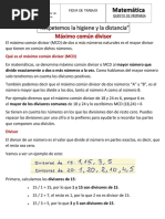 Sesión XIV-Máximo Común Divisor-5to de Primaria