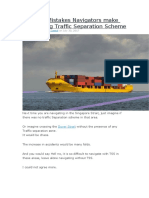 8 Simple Mistakes Navigators Make While Using Traffic Separation Scheme
