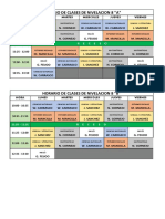 HORARIO DE CLASES DE NIVELACION 8va SEMANA