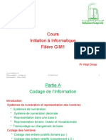 Cours Codage de L'information (GIM1)