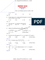 MPPET 2010: Mathematics