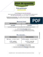 La Notion de Quantité