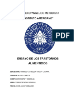 Ensayo Trastornos Alimenticios