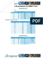 Catálogo de Productos de SIMAT SRL
