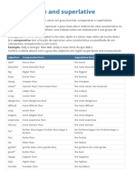 Comparative and Superlative