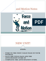 Force and Motion Notes - Student - PDF For 2020