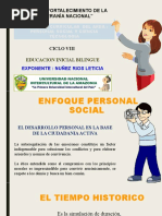 Enfoque Curricular Personal Social