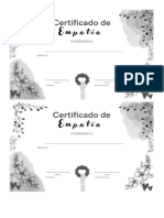 Certificado de Empatía