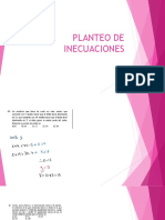 Planteo de Inecuaciones