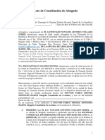 Acto 3-2022 Constitucion de Abogado Pablo Miguel Monegro Ramos