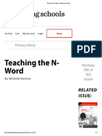 Teaching The N-Word - Rethinking Schools