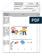 Diagnóstico Segundo Egb Ab Vespertina Tanialópez