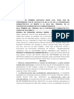 Demanda Contecioso Administrativo - Tramite de Agua.