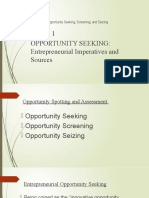 Unit 3 Oppotunity Seeking