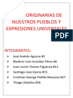 Artes Originarias de Nuestros Pueblos y Expresiones Universales