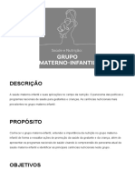 Aula 01 - Saúde e Nutrição - Grupo Materno-Infantil