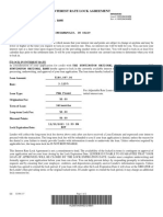 Interest Rate Lock Agreement