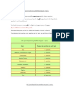 CXC General Proficiency Math Exam Paper 1 Topics