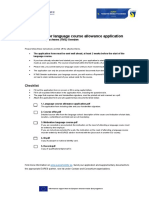 Language Course Allowance Application PDF, 360 Kb.