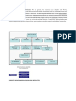 Departamentalización Por Producto