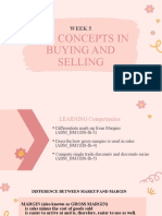 WEEK 5 - Key Concepts in Buying and Selling