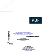 The Registration Process of NGOs in Ethiopia