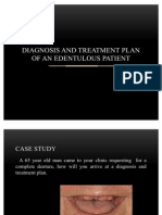 Diagnosis and Treatment Plan of An Edentulous Mouth