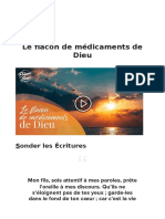 Derek Prince Le Flacon de Medicaments de Dieu