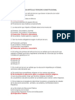 SOBRE EL ARTÍCULO TERCERO CONSTITUCIONALpreguntas