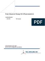 STA 399 Free Glycerol Assay Kit Fluorometric