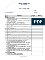 C4M Dado Wall Tiling Work Checklist