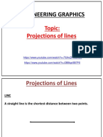 Projections of Lines