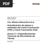 Anexo C.1 Especificaciones de Movimiento de Tierras