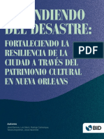 Aprendiendo Del Desastre Fortaleciendo La Resiliencia de La Ciudad A Traves Del Patrimonio Cultural en Nueva Orleans