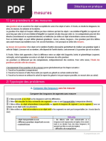 Didactique Maths Fiche Pratique 12 Grandeurs Et Mesures