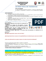 Reconozco Mi Capacidad Física de Resistencia