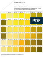 Pantone Color Chart (PMS)